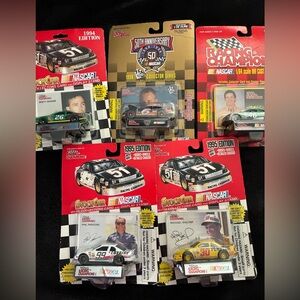 Nascar Die-Cast Cars Set - Black, Red, Yellow